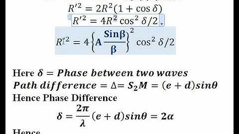 Video Lesson 42: Module-4/Diffraction/Fraunhofer  Double Slits Diffraction Part-II