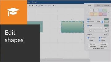 How to edit the styles of shapes in draw.io diagrams