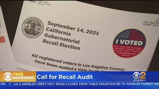 Group Calls For Audit Of California's Recall Election