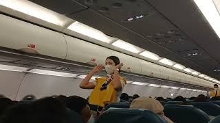 Safety Demo Aboard Philippine Airlines PR2778 Panglao Bohol-Manila