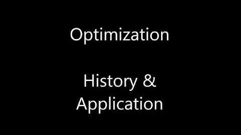 Optimization History & Application by RTV