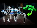 This new electronic drum set has led lights donner backbeat review  unboxing 2024