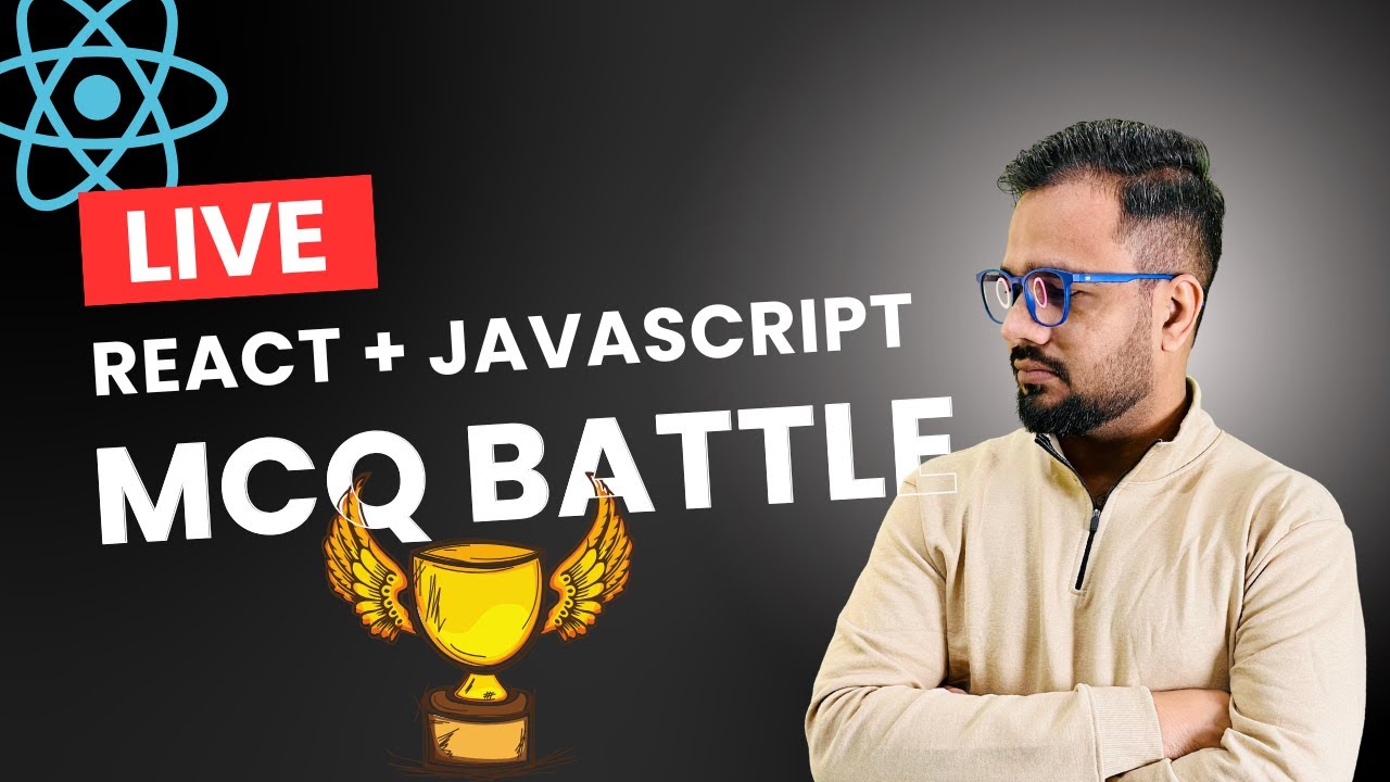 🔴 React + JavaScript MCQ LIVE #1 | LIVE Quiz + Winner 🏆