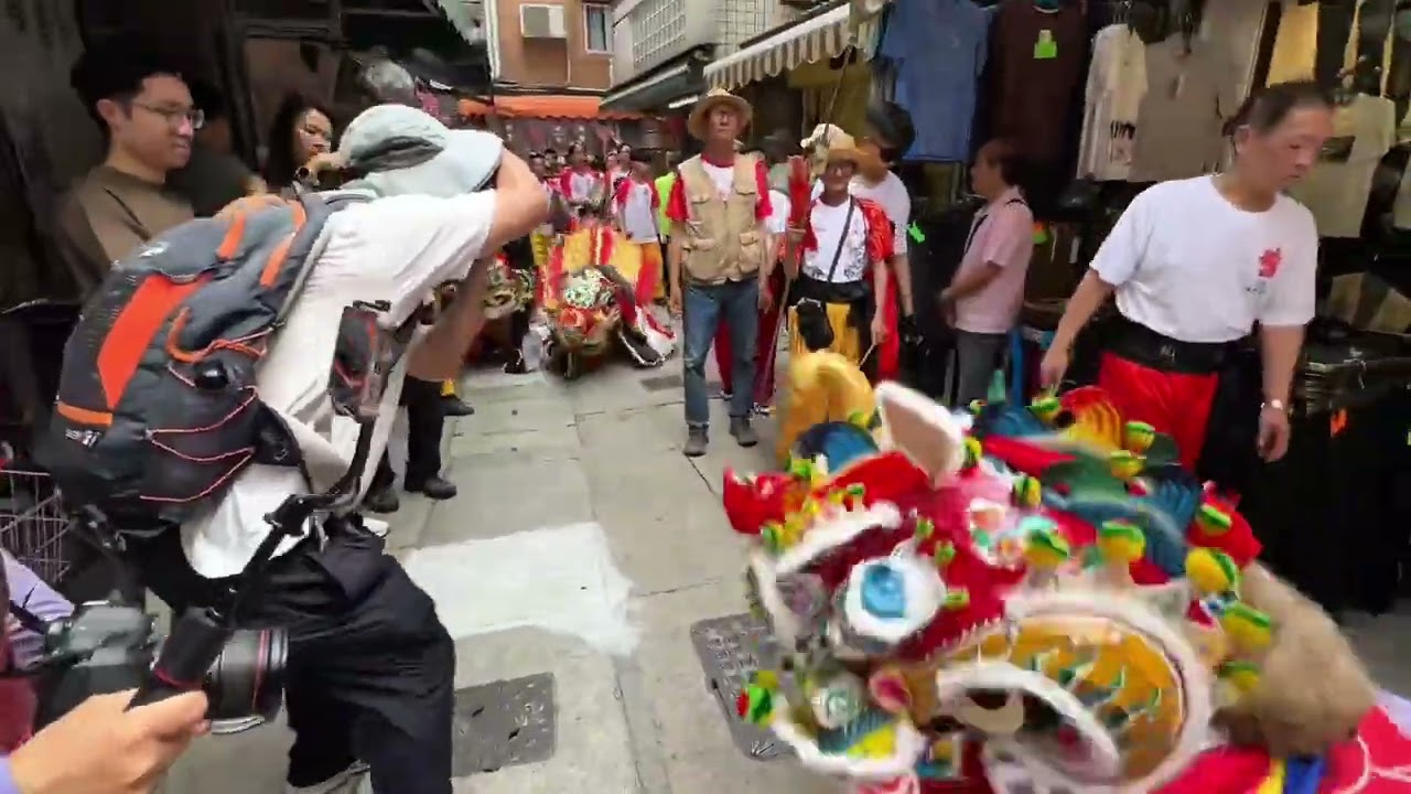 長洲菜園行太平清醮2025 （迎接貝澳老圍村麒麟隊）