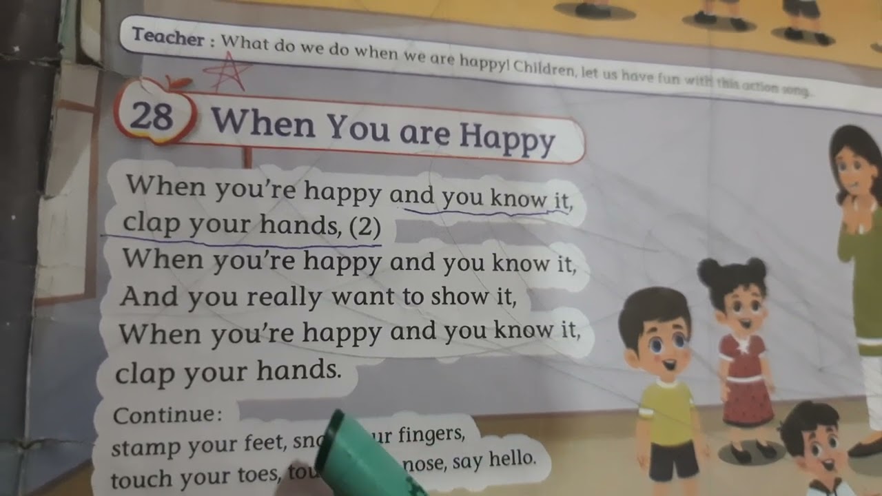 When you are happy | pre-primary | sr kg rhyme | rhymes and songs
