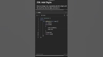 Add Digits | Leetcode | DSA | Coding | Placement | Problem Solving