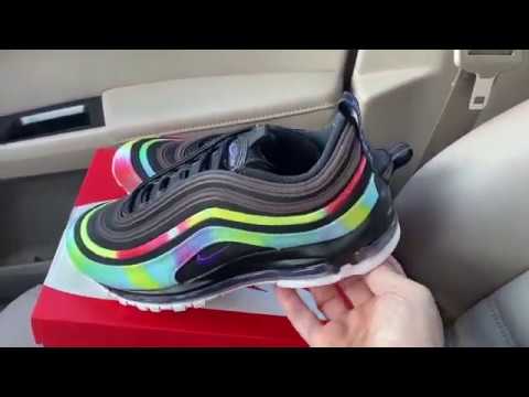 air max 97 tie dye black