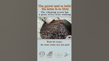 Vibrating screen washes stone, the waste stone turn into gold