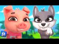 Tre Piccoli Porcellini Video Animato per Bambini in Età Prescolare e Più Rime