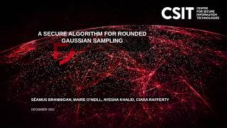 A Secure Algorithm for Rounded Gaussian Sampling