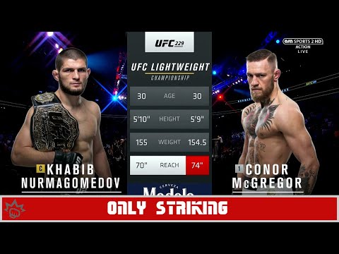 Khabib Nurmagomedov vs Conor Mcgregor but it's only striking... | MMA GOATS