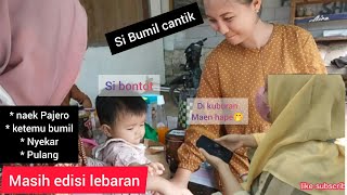 Lebaran Elus Perut Bumil Hamil 7 Bulan