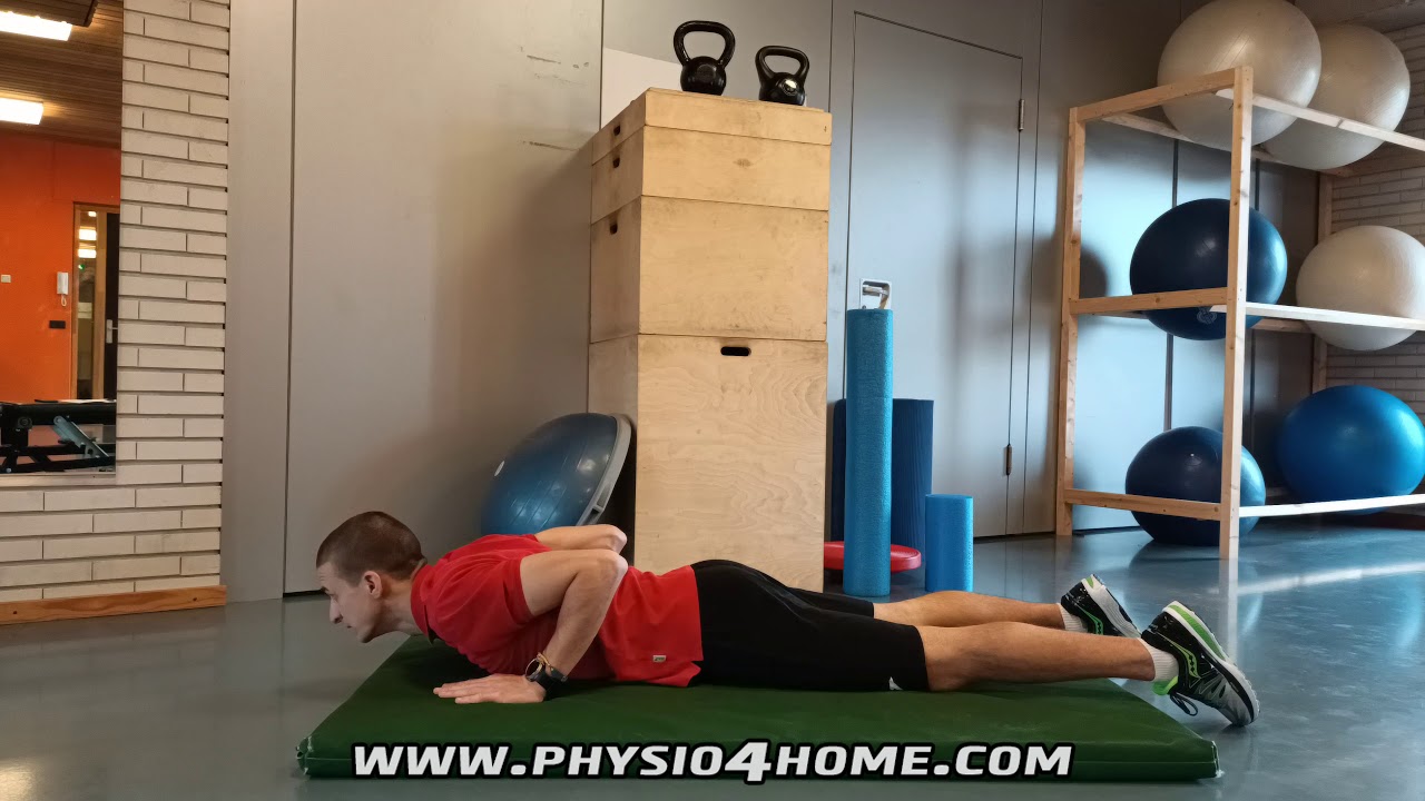 2 - ROM Lumbar Extension, Progress to Press Up on Hands, Passive - YouTube