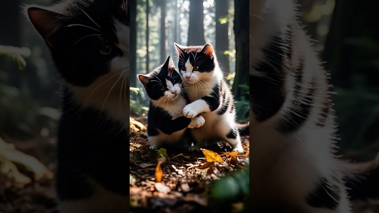 "Claws and Chaos: The Fierce Feline Face-Off"