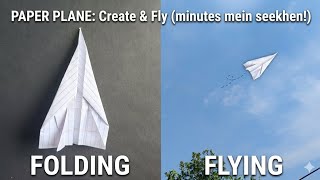 ✈️ World’s Best Paper Plane 😱 100% Working Trick | how to make paper plane 