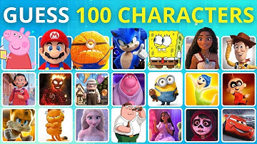 Guess 100 Characters In 3 Seconds ~ 4 Difficulty Levels (Despicable Me 4, Inside Out 2, Minions)