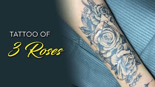 3 Roses Tattoo Time Lapse