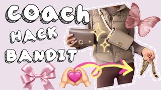 COACH BANDIT BELT BAG HACK Wear it as a crossbody etc Plus unboxing