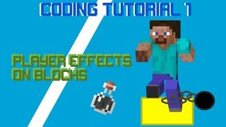 Full How to give players effects (Minecraft Coding Tutorial) (JavaScript) (SQL) Update