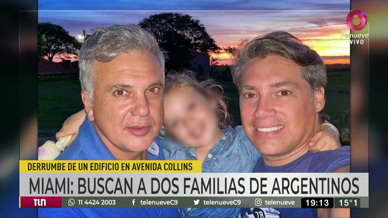 Derrumbe de edificio en Miami: Identifican a dos familias de argentinos desaparecidos