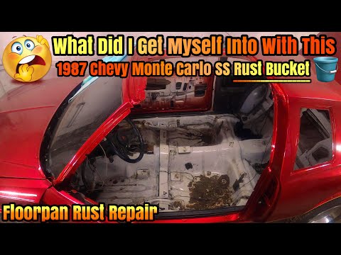 How To Treat & Remove Rust On Rusted Floor Pan CHEVY MONTE CARLO SS – Repair Rusty G-Body Floor Pans