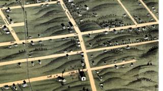 Corry Pennsylvania 1870 Panoramic Bird's Eye View Map 6596