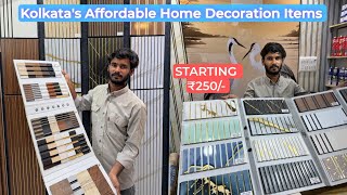 Home decoration wholesale market in kolkata / home wallpapers / fluted panel / 3D PVC Panel🏠