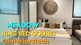 Godrej Almira 2 Door Glass Door Godrej King Size Double Bed Bed Design Almira Design