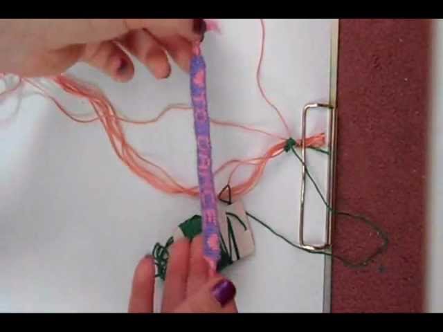 PART 2 How to : Make the letter A friendship bracelet 