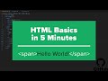 HTML Basics: Learn How to Use Span Tag in Html in 5 Minutes