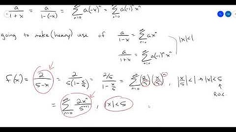 Representations of functions as power series