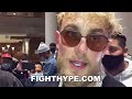 JAKE PAUL IMMEDIATELY AFTER KNOCKING OUT NATE ROBINSON; CALLS OUT CONOR MCGREGOR