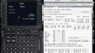 FMC computer instellen 737-800