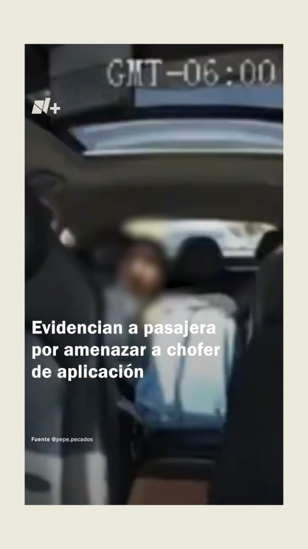 Evidencian a pasajera por amenazar a chofer de aplicación #nmas #cdmx #taxi