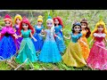 27 MiniaturesCuete Disney Princess Frozen ELSA &amp; Annall! elsa satisfying unboxing Doll DIY Minyatüre