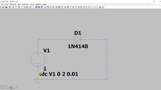 V-I Characteristics of PN Junction Diode LTspice