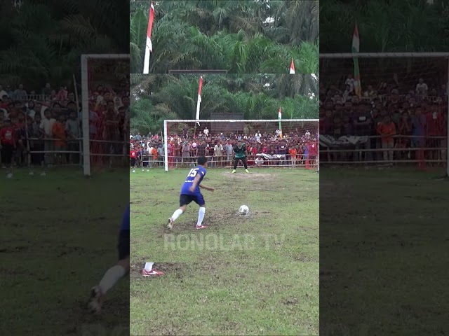 Adu Penalti 🔥 yg harus terjadi lagi 🔥 antar Pemain Lokal Vs Pemain Tarkam di laga final, #shorts class=