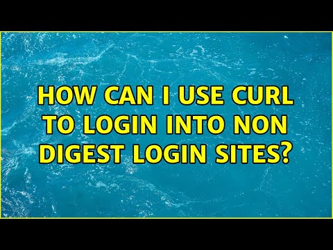 How can i use curl to login into non digest login sites?