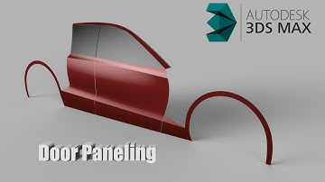 Modeling Side Door  3ds Max Tutorials | Modeling Side Door Windows Cut out - Quick and Easy Step