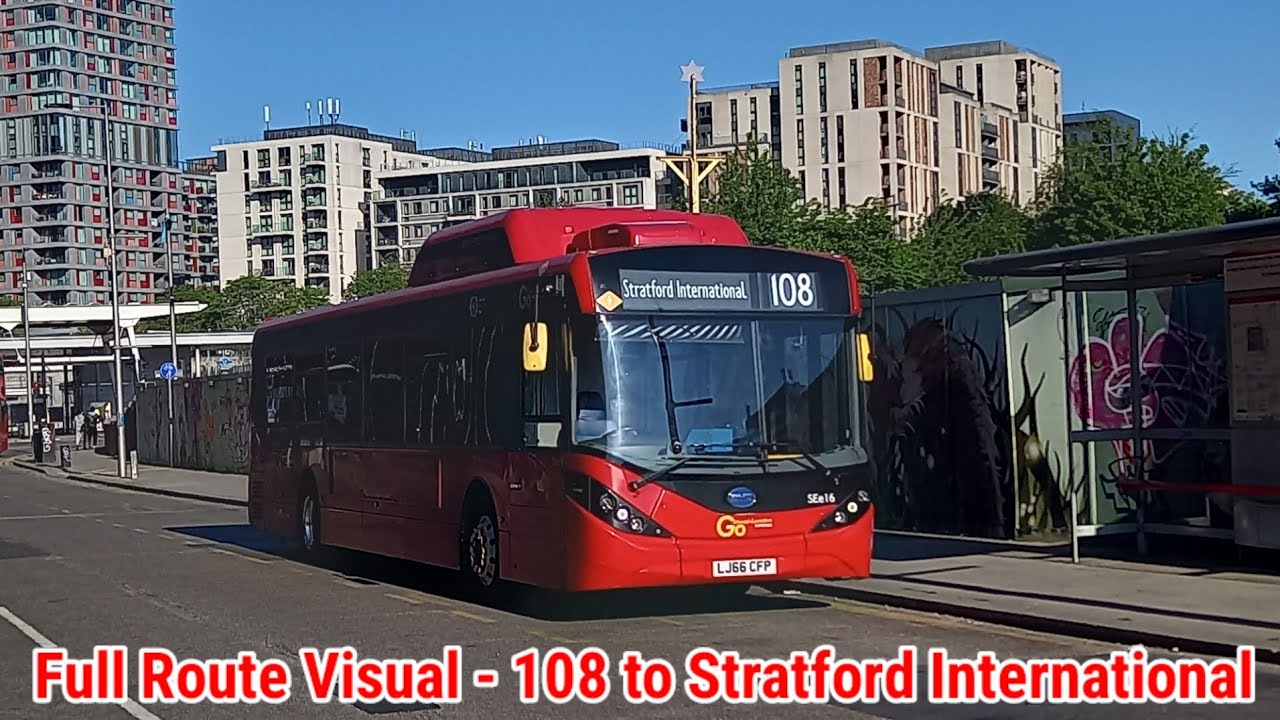 full-route-visual-london-bus-route-108-lewisham-to-stratford