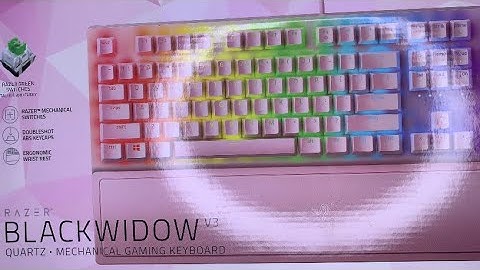 ASMR Razer Black Widow V3 Quartz Mechanical Gaming Keyboard Unboxing