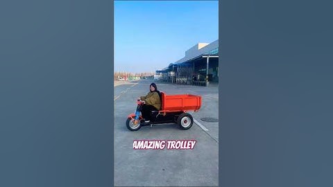 Self unloading/ electric 3-wheeler Trolley/ one machine for multiple uses saves time effort manpower