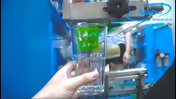Cách in ly thuỷ tinh siêu đơn giản | máy in lụa Robowind | 0903859298