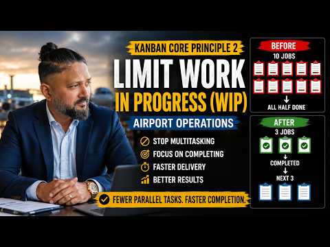 4 Kanban Principle #2: Limit Work in Progress (WIP) | Airport Operations Case Study | in Action