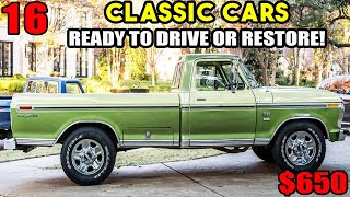 Classic Truck Hunting: 16 Craigslist Gems You Can Drive or Restore!