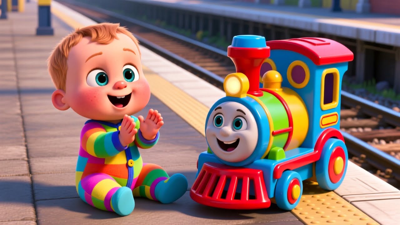 Choo Choo Train Song 🚂🎵 | Learn Vehicles & Sounds for Kids | Fun Preschool Song