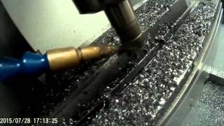 Thojomech F12A CNC Mill Test Steel & Carbide Cutter & Minimal Cooling