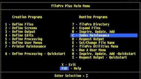 FilePro - Chapter 4 – Set Filename