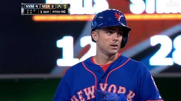 NYM@MIA: Wright hits a two-run single to center