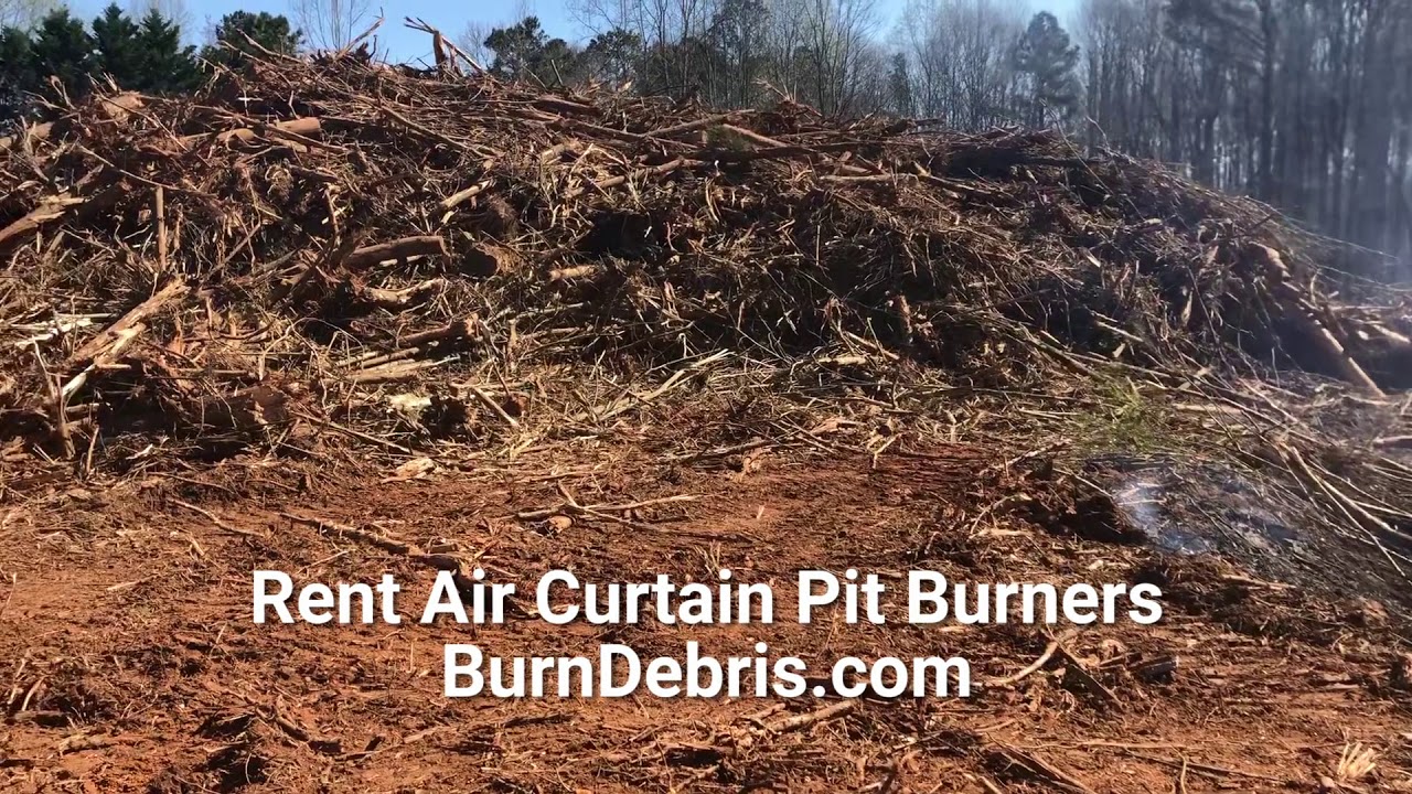 Rent Air Curtain Pit Burner at BurnDebris.com
